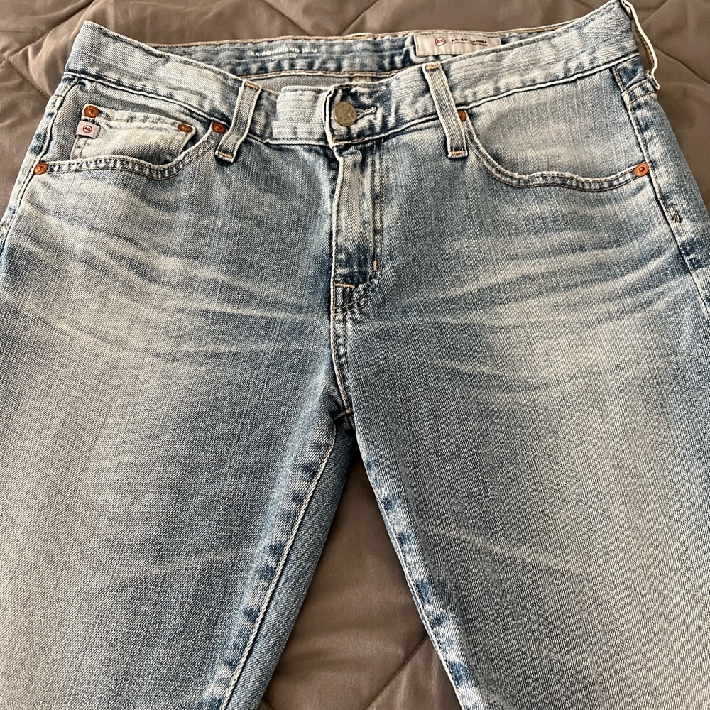 AG ex boyfriend slim jeans medium blue